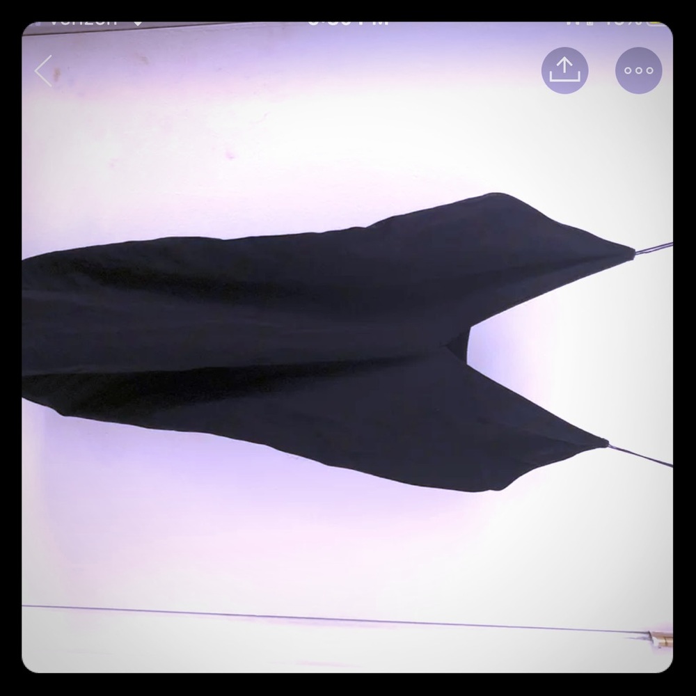 Black slip dress
